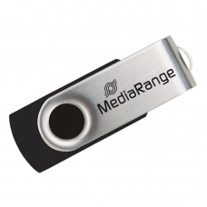 MediaRange USB 2.0 Flash Drive 32GB, Black/Silver