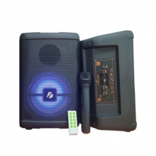 KBroad Ασύρματο Φορητό Ηχείο 8, με Bluetooth και Μικρόφωνο, Μαύρο