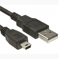 Powertech Καλώδιο USB 2.0 σε USB Mini, Χαλκός, 1.5m, Μαύρο
