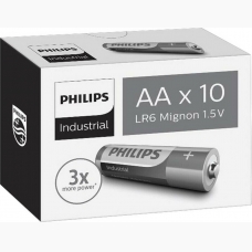 Philips Industrial Aλκαλικές Mπαταρίες AA 10τμχ / LR6