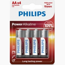 Philips Power Αλκαλικές Μπαταρίες AA 4τμχ / LR6