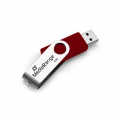 MediaRange 4GB USB 2.0 Stick, Ασημί - Κόκκινο