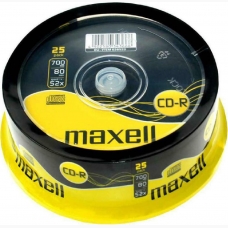 Maxell CD-R, 700MB/80min, 52x speed, Cake box, 25τμχ
