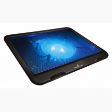 POWERTECH Βάση & ψύξη laptop έως 15.6, 125mm fan, LED, μαύρο