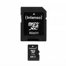 Micro SD Card Intenso 64GB Class 10 Incl. Adaptor