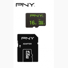 PNY Κάρτα μνήμης microSDHC UHS-I U1, 16GB με αντάπτορα SD