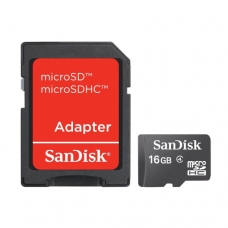 SanDisk Micro SDHC 16GB + SD Adapter