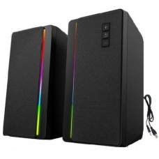 Ηχεία Υπολογιστή 2.0, RGB Φωτισμός, 10W, Μαύρο