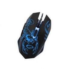 Scorpio Ποντίκι Gaming ενσύρματο μαύρο/μπλε 6 Keys 2400dpi, MX203