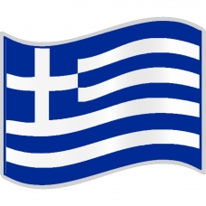 ΑΥΤΟΚΟΛΛΗΤΟ ΣΗΜΑΙΑ ΟΡΙΖΟΝΤΙΑ - ΚΥΜΑΤΙΣΤΗ GREECE 1