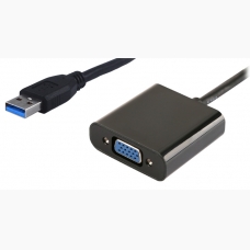 POWERTECH αντάπτορας USB 3.0 σε VGA, Full HD, μαύρο