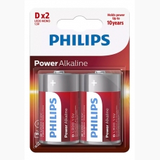 PHILIPS Power αλκαλικές μπαταρίες, Mono D LR20 1.5V, 2τμχ.