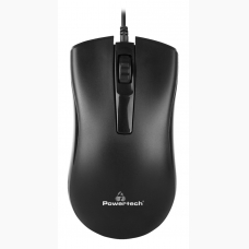 Powertech ενσύρματο ποντίκι, 1000DPI, USB, μαύρο