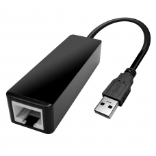 Powertech Converter USB 2.0 σε Gigabit Ethernet LAN, 0.2m, Black