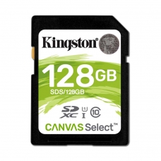 Kingston Flash card SD 128GB Canvas Select Plus