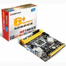 BIOSTAR Μητρική H81MHV3, 2x DDR3, s1150, USB 3.0, HDMI, mATX, Ver. 7.3