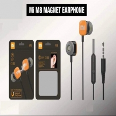 Ακουστικά handsfree MI Μ8 Realme μαγνητικά - μαύρα