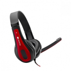 Canyon PC Headset Red Black, 3.5 combined jack