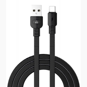 Powertech καλώδιο USB σε Micro USB armor, 15W 3A, 1m, μαύρο