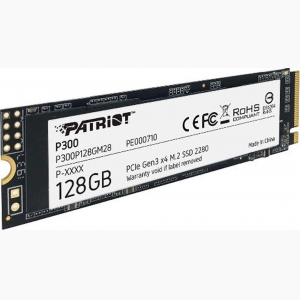 PATRIOT P300 SSD 128GB M.2 NVME PCI EXPRESS 3.0