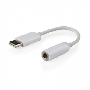 CableExpert USB Type-C Plug to Stereo 3.5mm Audio Adapter Cable 15cm White