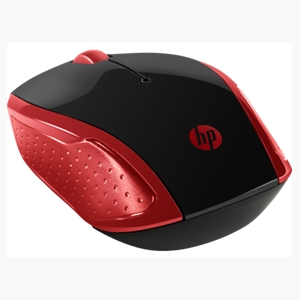HP 200 Εmprs Red Wireless Mouse ~ 1000DPI