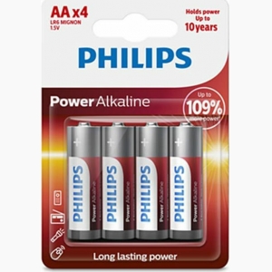 Philips Power Αλκαλικές Μπαταρίες AA 4τμχ / LR6