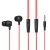 Celebrat earphones Fly-1 με μικρόφωνο, 10mm, 3.5mm, 1.2m, κόκκινα